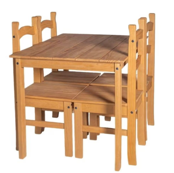 23 CONJUNTOS DE MESAS E CADEIRAS EM MADEIRA