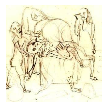 OBRA DE ARTE “RETINANTES” – PORTINARI – DESENHO