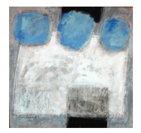 “COMPOSIÇÃO” – MARCO TÚLIO RESENDE – ÓLEO SOBRE EUCATEX – 1987