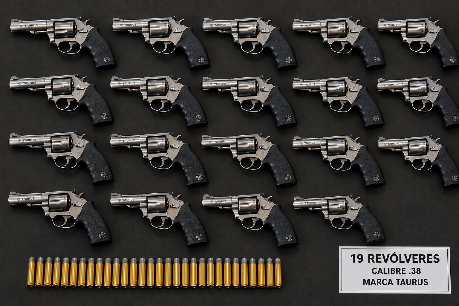 REVÓLVERES TAURUS E ROSSI CALIBRE .38 — Imagem