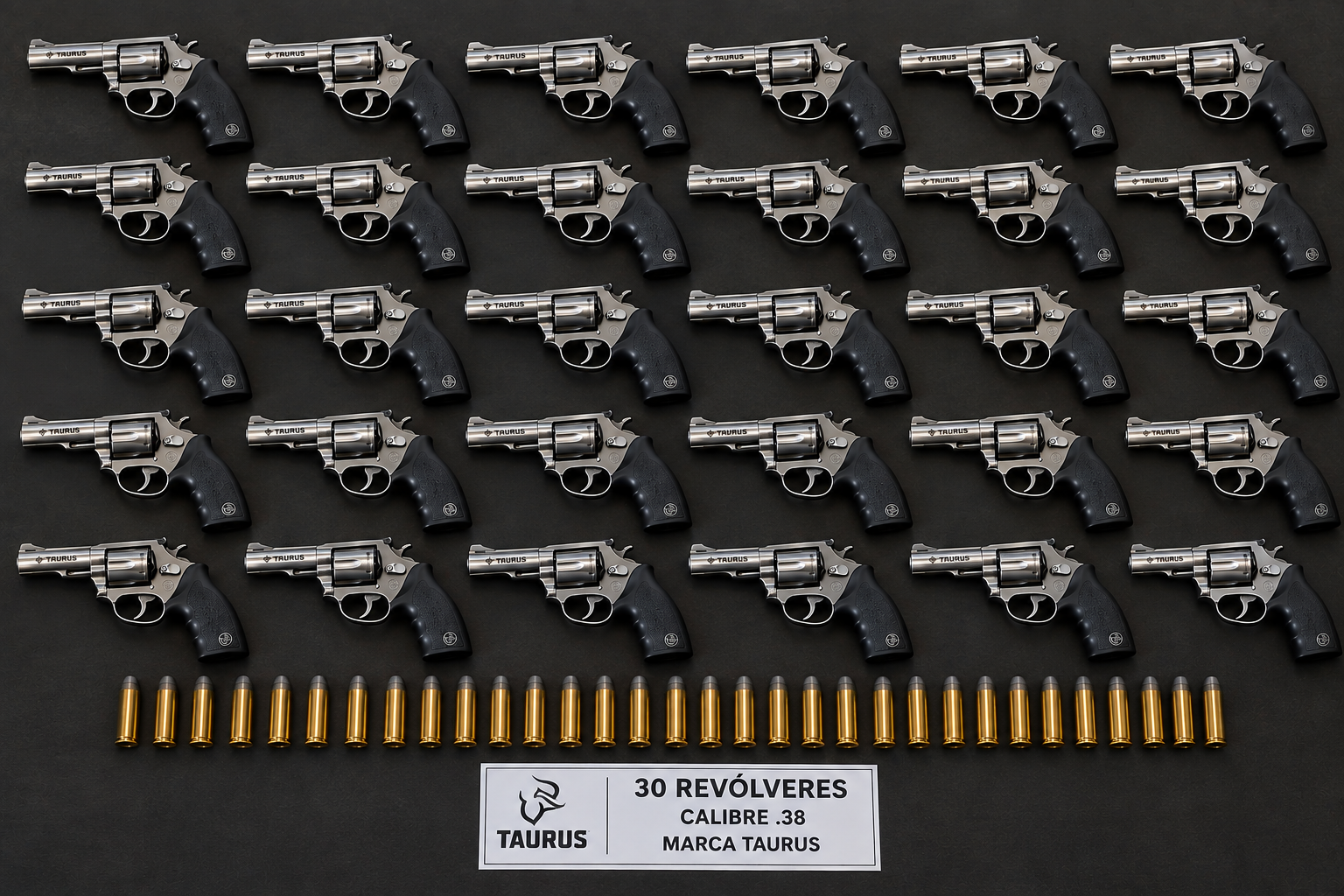 REVÓLVERES TAURUS E ROSSI CALIBRE .38 — Imagem