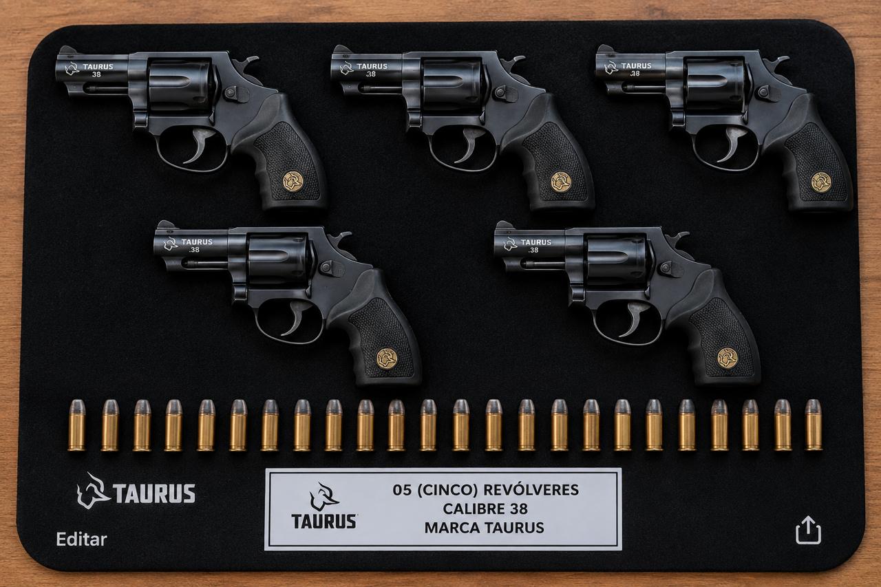 REVÓLVERES TAURUS CALIBRE .38 — Imagem