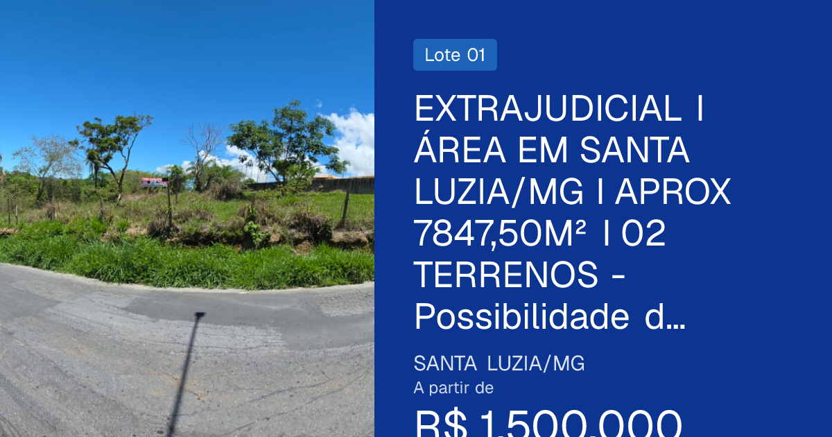 Apartamento em leilão em Santa Luzia