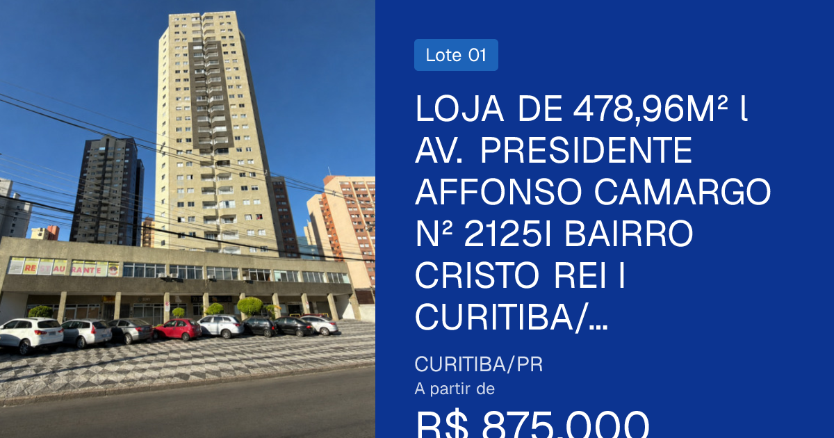 Apartamento em leilão em Curitiba